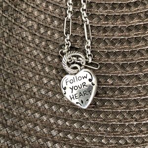 Retired Heart Adjustable Necklace